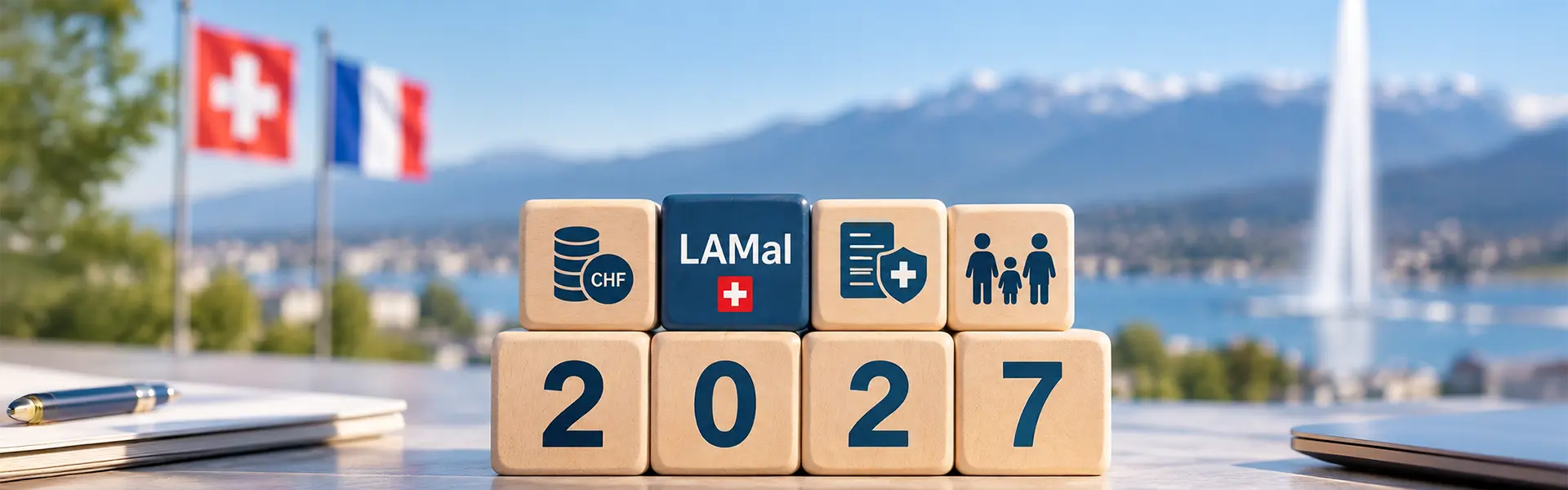Frontalier comparant les primes LAMal 2027 des caisses suisses avant la date limite de changement d’assureur